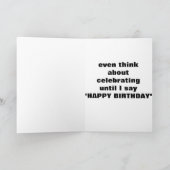 PAARD ZEGT WIE TWEELING NOG NIET VIEREN KAART (Binnen)