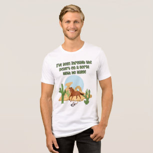 Paard Zonder Naam Heren Bella+Canvas Tri-Blend Shirt