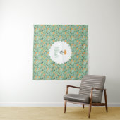 Paardebloem Bloemen Sinaasappel Bloemen Aangepaste Wandkleed (In Situ (horizontaal))