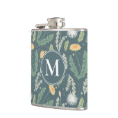 Paardebloem bloemenwiet patroon heupfles (Links)