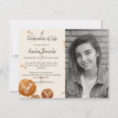 Paardebloem Foto Viering van het Leven Kaart (Voorkant)