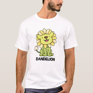 Paardebloem Grappige Leeuw Pun T-shirt