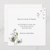 Paardebloem Herinnering Notitiekaartje (Voorkant / Achterkant)