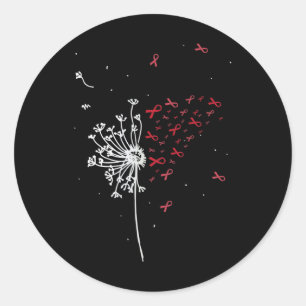 paardebloem hiv aids hersenaneurysma beroerte cool ronde sticker