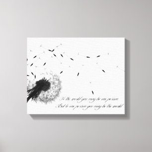 Paardebloem Inspiratie Canvas Print