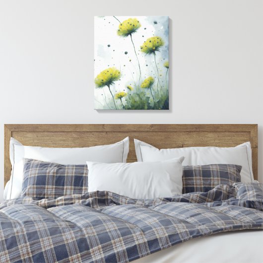 Paardebloem Liefde Canvas Afdruk (Insitu (Slaapkamer))