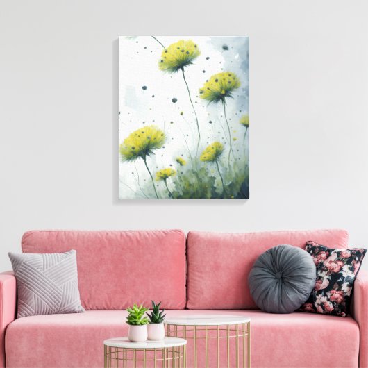 Paardebloem Liefde Canvas Afdruk (Insitu (Woonkamer))