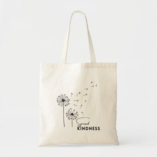 Paardebloem Spread Kindness Eenvoudige Canvas tas (Voorkant)