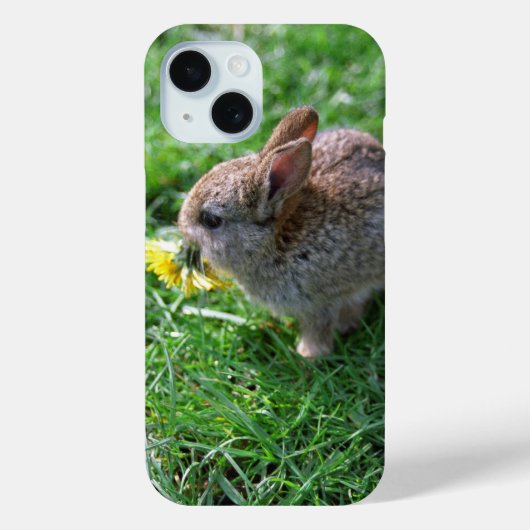 Paardebloem voor Baby Konijn iPhone / iPad hoesje (Achterkant)