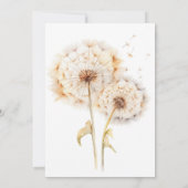 Paardebloem Vrijgezellenfeest Kaart (Achterkant)