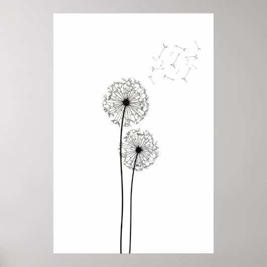 Paardebloem Wall Art Poster (Voorkant)
