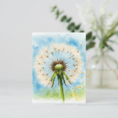 Paardebloemen Briefkaart (Staand voorkant)