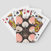 Paardebloemen -Midden-eeuw- Retro Modern Design Pokerkaarten (Achterkant)