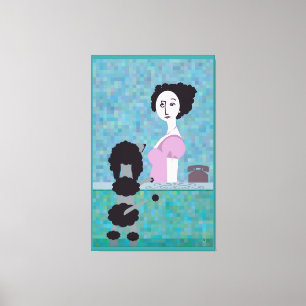 paardehaar canvas afdruk
