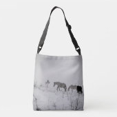 Paarden Aangepaste All-over-Print Cross Body Bag Crossbody Tas (Achterkant)