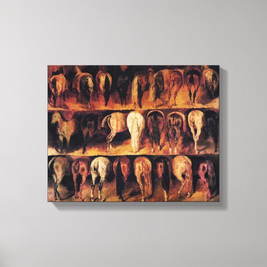 Paarden achtervoeten canvas afdruk (Voorkant)