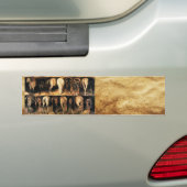 Paarden achtervoeten, perkament bumpersticker (Op auto)