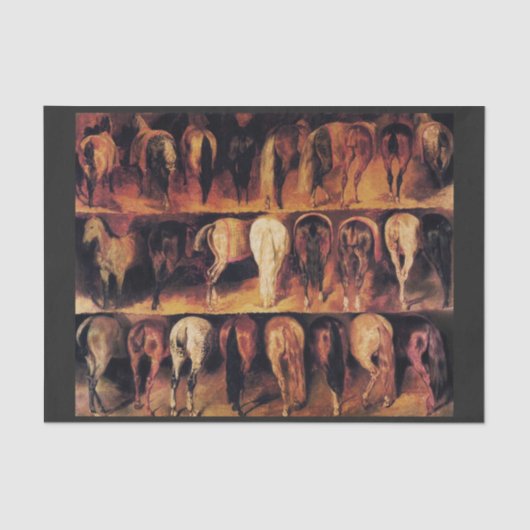 Paarden achtervoeten tissuepapier (Voorkant)