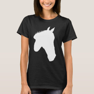 Paarden afdrukken Paarden Motif Riding Silhouette T-shirt