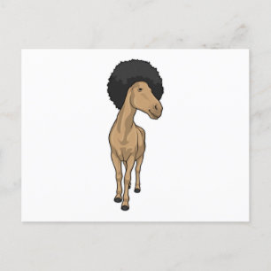 Paarden Afro Briefkaart