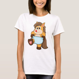 Paarden als Baby met luier T-shirt