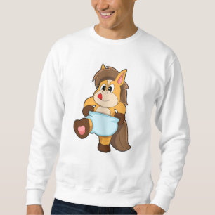 Paarden als Baby met luier Trui