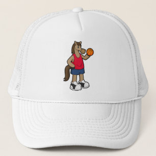 Paarden als Basketball-speler met Basketball Trucker Pet