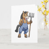 Paarden als boer met rake kaart (Gele Bloem)