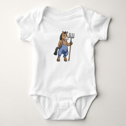 Paarden als boer met rake romper (Voorkant)