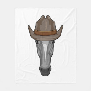 Paarden als cowboy met Pet Fleece Deken
