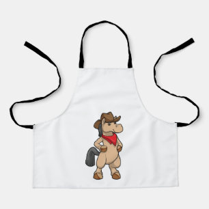 Paarden als Cowboy Schort