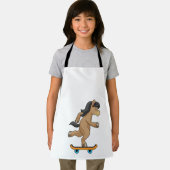 Paarden als Skater met skateboard Schort (Insitu)