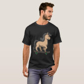 Paarden als Skater met skateboard T-shirt (Voorkant volledig)
