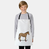 Paarden als Skater op skateboard Schort (Gedragen)