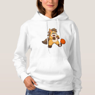 Paarden als Voetbalspeler met Voetbal Hoodie