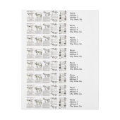 Paarden Antiek Adverteren krantenkunst Adreslabel Wikkel (Vel)