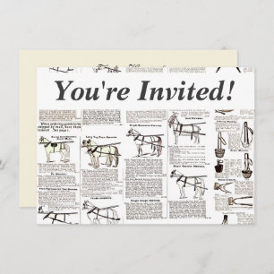 Paarden Antiek Adverteren krantenkunst Kaart