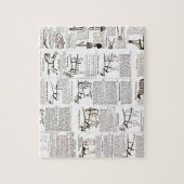 Paarden Antiek Adverteren krantenkunst Legpuzzel (Verticaal)