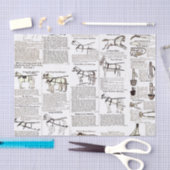 Paarden Antiek Adverteren krantenkunst Tissuepapier (Craft)