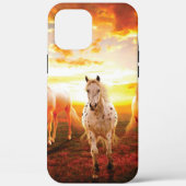 Paarden bij zonsondergang Case-Mate iPhone case (Achterkant)