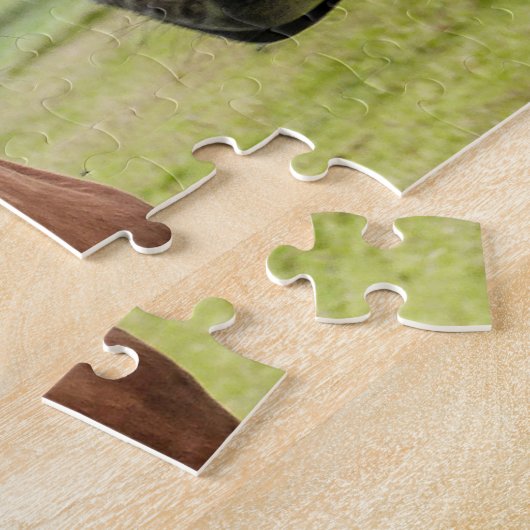 Paarden Boerderij Dierlijke Natuur Legpuzzel (Zijkant)