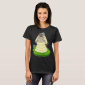 Paarden Bruids Bloem Huwelijk T-shirt (Voorkant volledig)