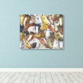 Paarden Canvas Afdruk (Insitu (Houten vloer))