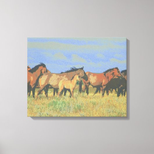 paarden canvas afdruk (Voorkant)