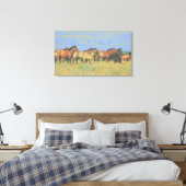 paarden canvas afdruk (Insitu (Slaapkamer))