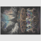  paarden Carrousel Decoupage papier. Tissuepapier (Voorkant)