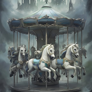 paarden Carrousel Decoupage papier. Tissuepapier