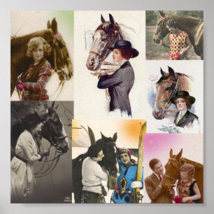  paarden Collage Poster