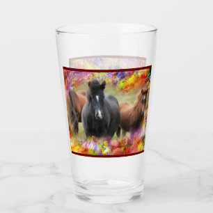 Paarden Colorful Glas
