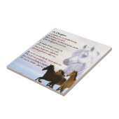 Paarden - Daughter Poem Tile Tegeltje (Zijkant)
